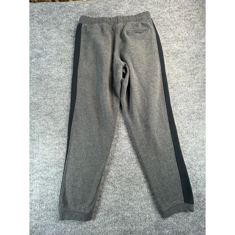 Umbro Jogger Sweatpants Youth Gray Black Fleece Lined Athletic Drawstring Pants - Picture 2 of 7